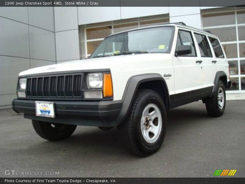 Stone White / Gray 1996 Jeep Cherokee Sport 4WD