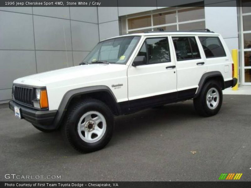 Stone White / Gray 1996 Jeep Cherokee Sport 4WD