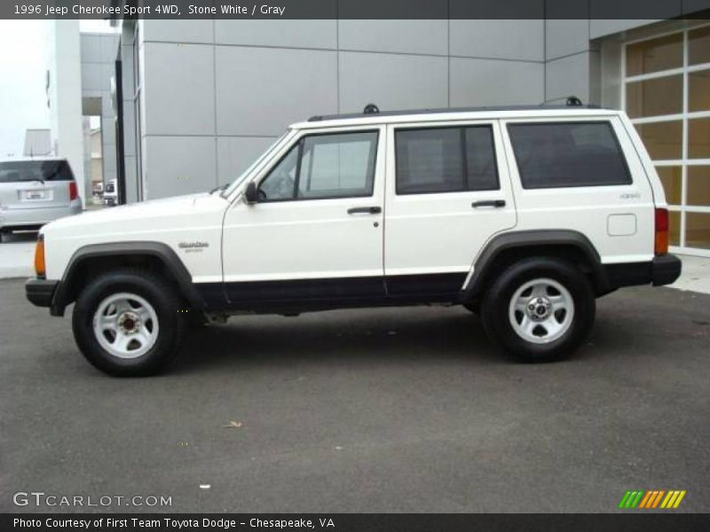 Stone White / Gray 1996 Jeep Cherokee Sport 4WD