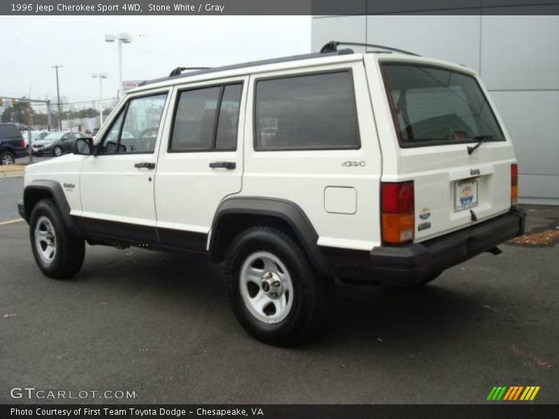 Stone White / Gray 1996 Jeep Cherokee Sport 4WD