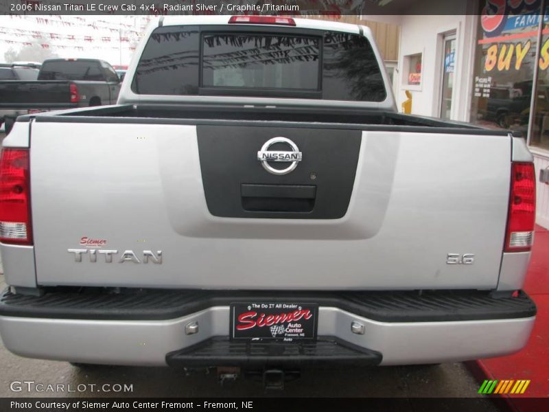 Radiant Silver / Graphite/Titanium 2006 Nissan Titan LE Crew Cab 4x4