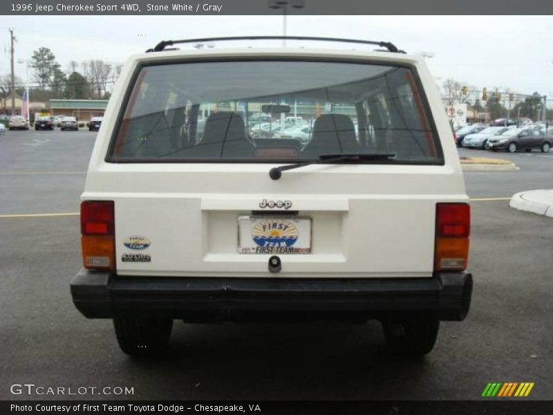 Stone White / Gray 1996 Jeep Cherokee Sport 4WD