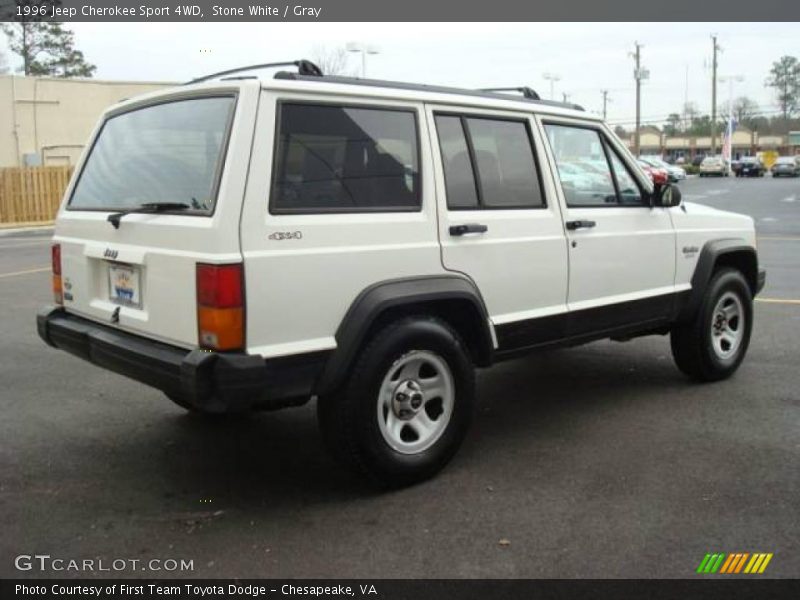 Stone White / Gray 1996 Jeep Cherokee Sport 4WD