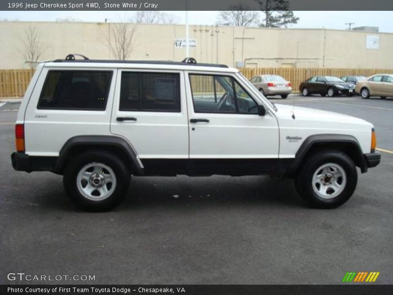 Stone White / Gray 1996 Jeep Cherokee Sport 4WD