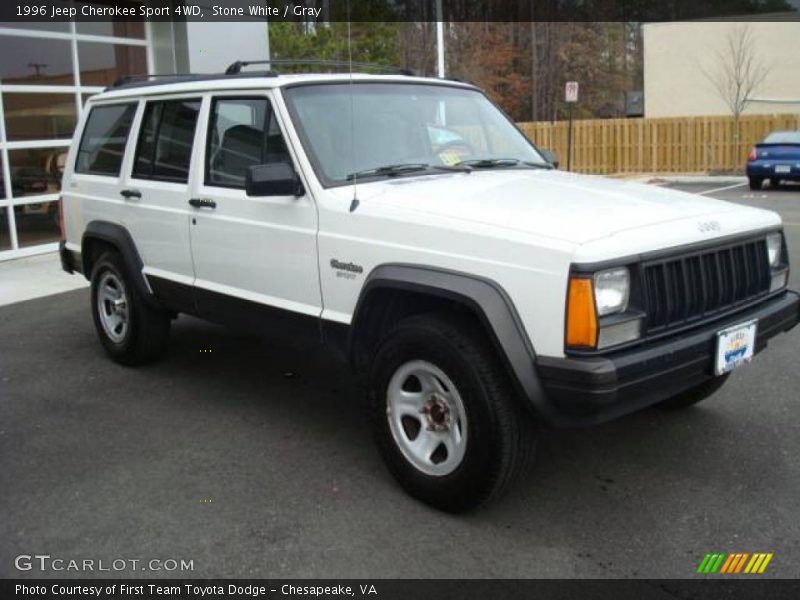 Stone White / Gray 1996 Jeep Cherokee Sport 4WD