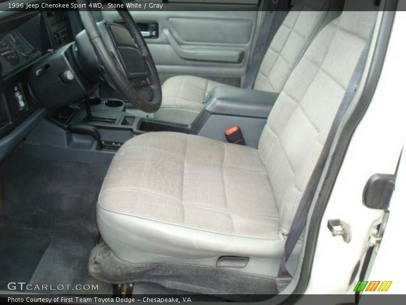 Stone White / Gray 1996 Jeep Cherokee Sport 4WD