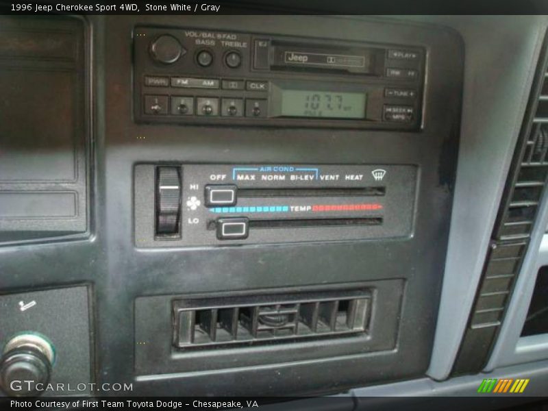 Stone White / Gray 1996 Jeep Cherokee Sport 4WD