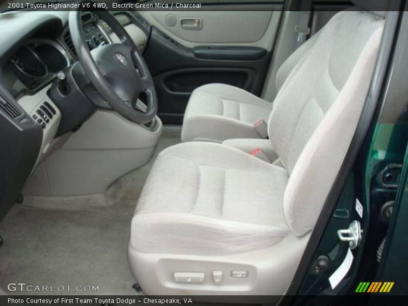 Electric Green Mica / Charcoal 2001 Toyota Highlander V6 4WD