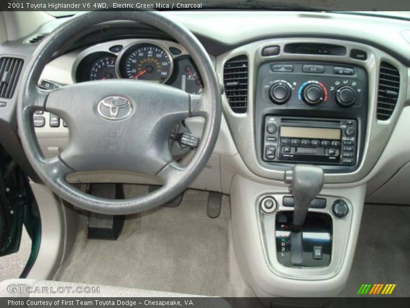 Electric Green Mica / Charcoal 2001 Toyota Highlander V6 4WD