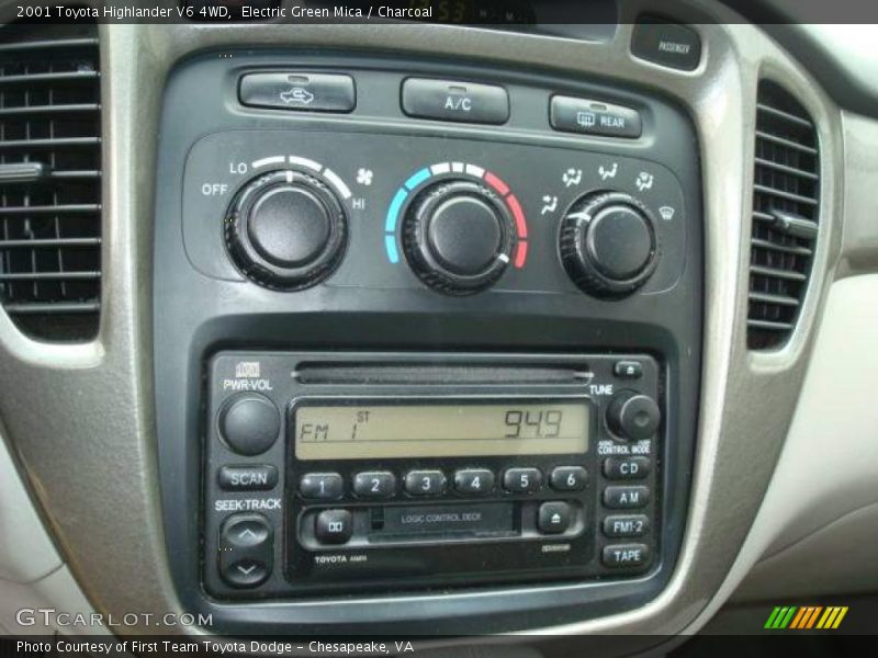 Electric Green Mica / Charcoal 2001 Toyota Highlander V6 4WD