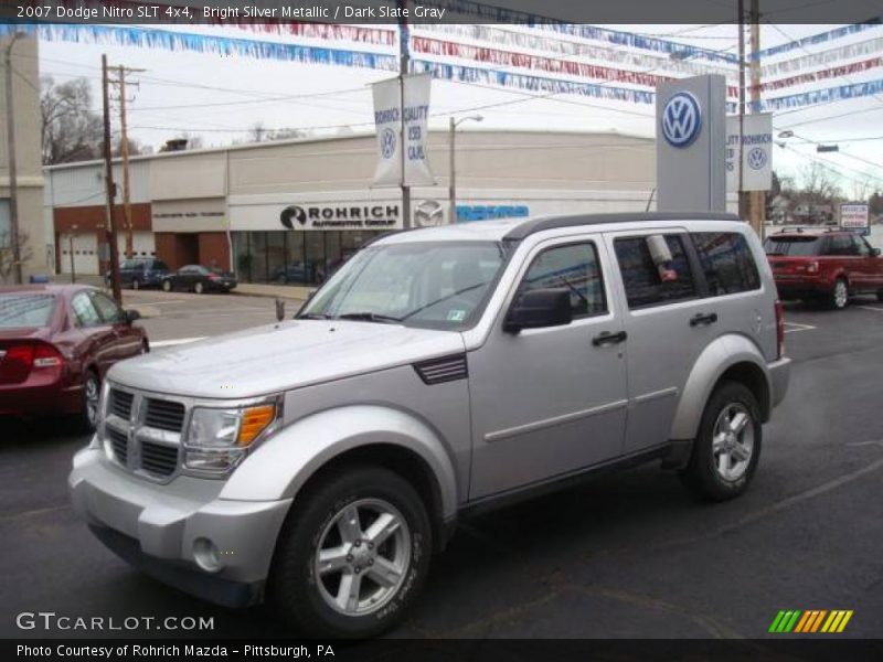 Bright Silver Metallic / Dark Slate Gray 2007 Dodge Nitro SLT 4x4