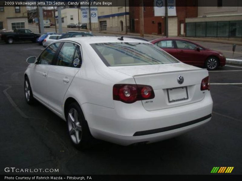 Candy White / Pure Beige 2009 Volkswagen Jetta TDI Sedan