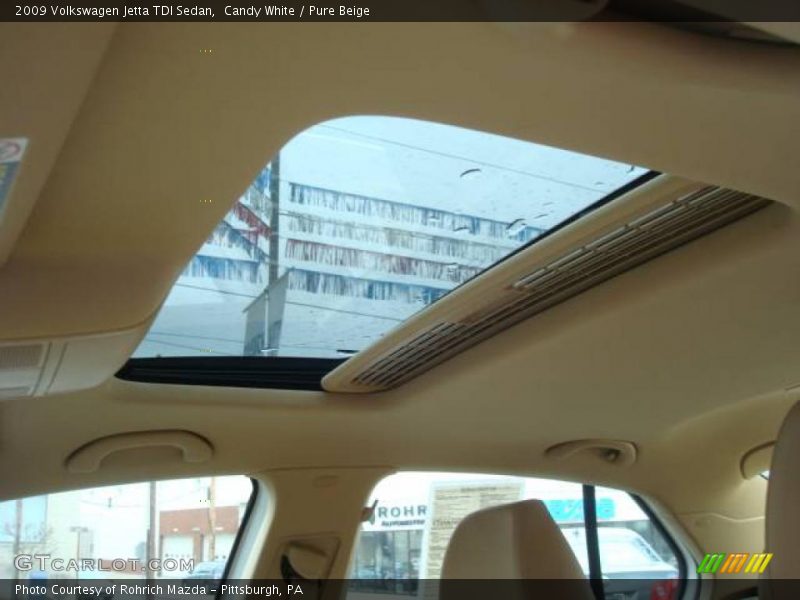 Candy White / Pure Beige 2009 Volkswagen Jetta TDI Sedan
