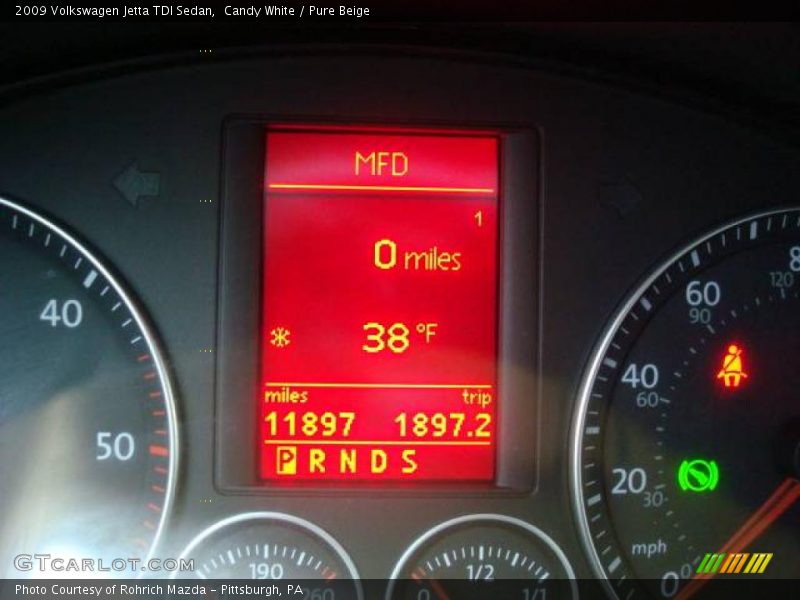 Candy White / Pure Beige 2009 Volkswagen Jetta TDI Sedan