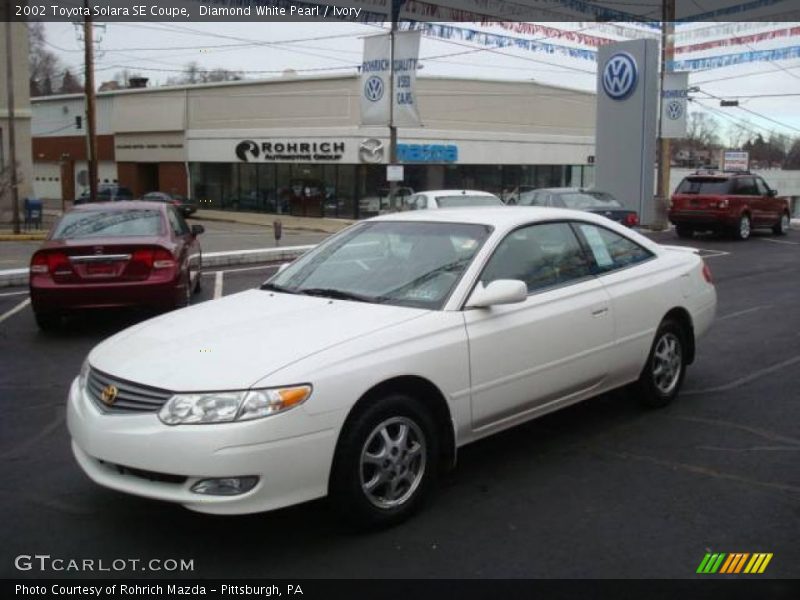 Diamond White Pearl / Ivory 2002 Toyota Solara SE Coupe