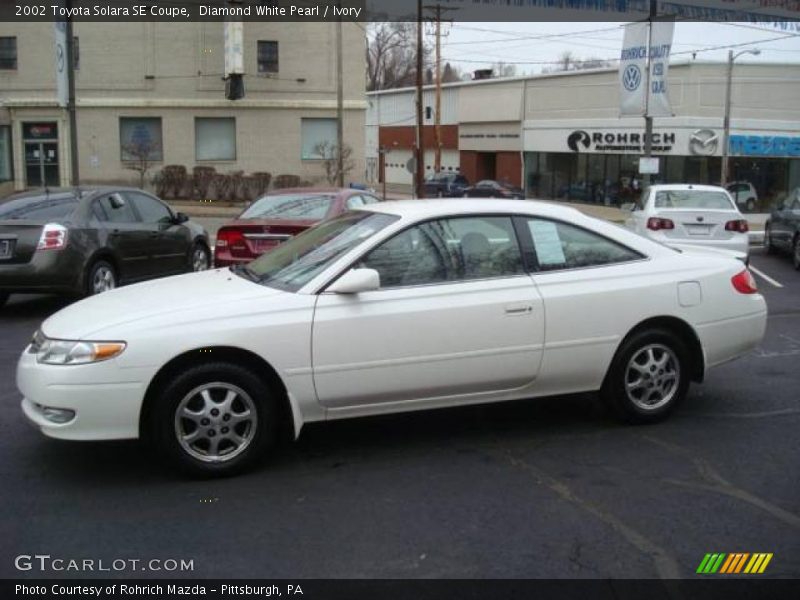 Diamond White Pearl / Ivory 2002 Toyota Solara SE Coupe