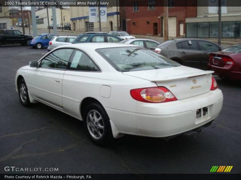 Diamond White Pearl / Ivory 2002 Toyota Solara SE Coupe