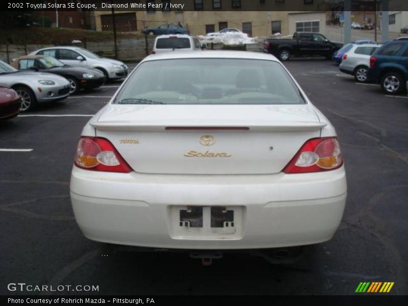 Diamond White Pearl / Ivory 2002 Toyota Solara SE Coupe