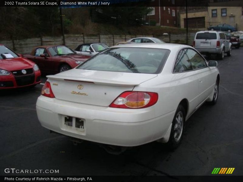 Diamond White Pearl / Ivory 2002 Toyota Solara SE Coupe