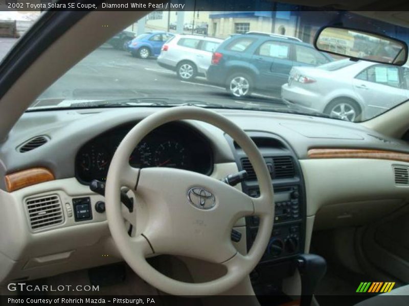 Diamond White Pearl / Ivory 2002 Toyota Solara SE Coupe