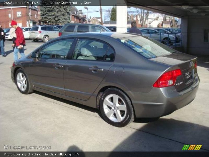 Galaxy Gray Metallic / Gray 2008 Honda Civic EX Sedan