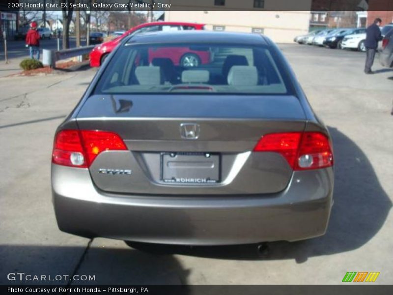 Galaxy Gray Metallic / Gray 2008 Honda Civic EX Sedan