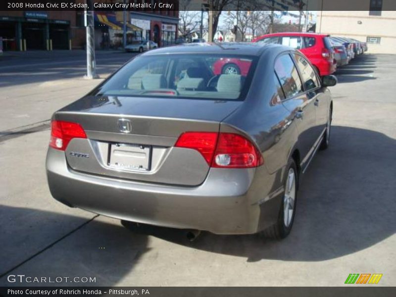Galaxy Gray Metallic / Gray 2008 Honda Civic EX Sedan