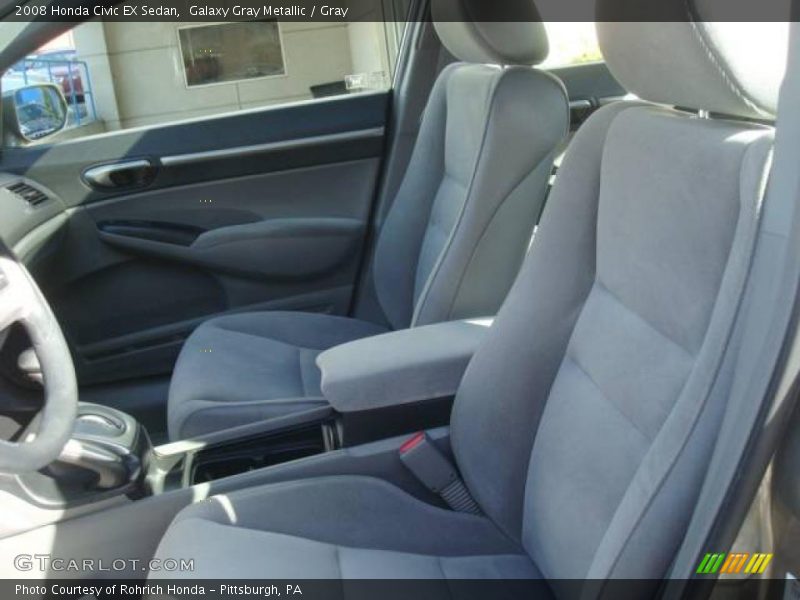 Galaxy Gray Metallic / Gray 2008 Honda Civic EX Sedan