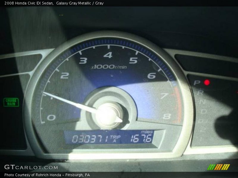 Galaxy Gray Metallic / Gray 2008 Honda Civic EX Sedan