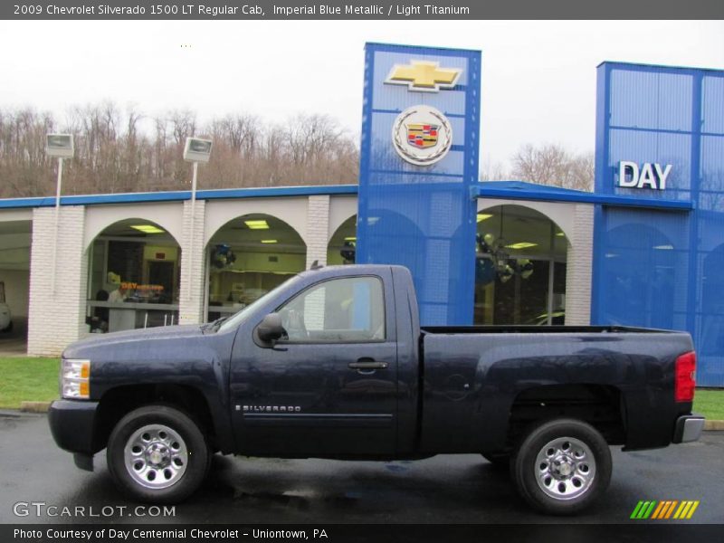 Imperial Blue Metallic / Light Titanium 2009 Chevrolet Silverado 1500 LT Regular Cab