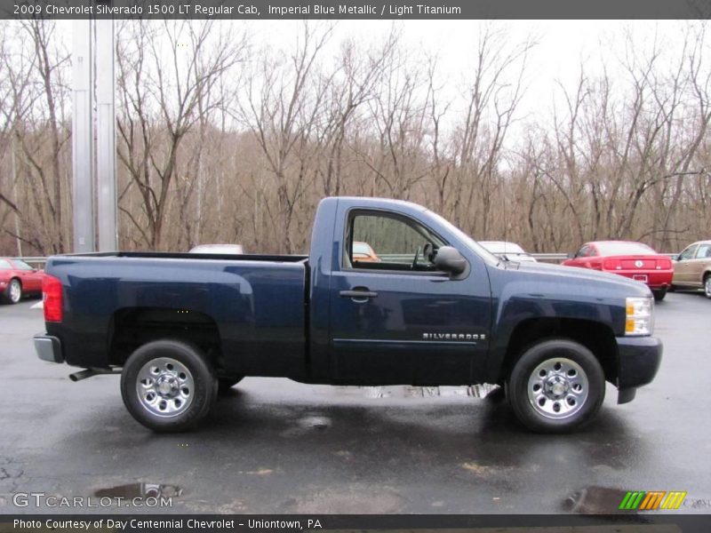 Imperial Blue Metallic / Light Titanium 2009 Chevrolet Silverado 1500 LT Regular Cab