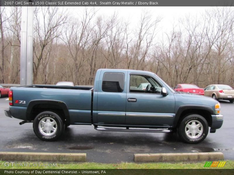Stealth Gray Metallic / Ebony Black 2007 GMC Sierra 1500 Classic SLE Extended Cab 4x4