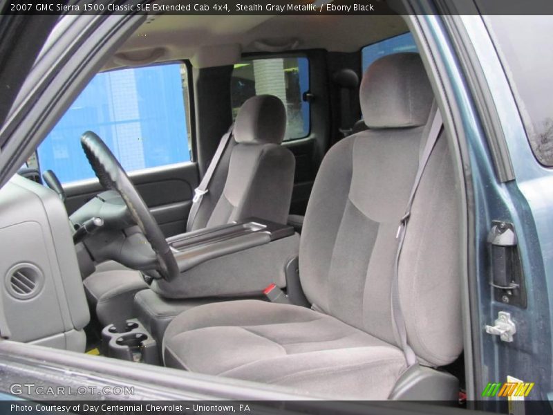 Stealth Gray Metallic / Ebony Black 2007 GMC Sierra 1500 Classic SLE Extended Cab 4x4
