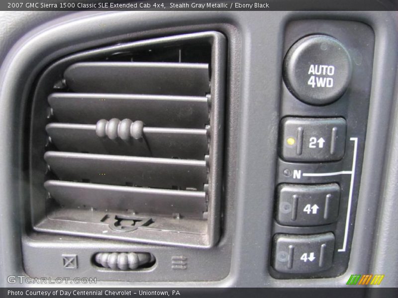 Stealth Gray Metallic / Ebony Black 2007 GMC Sierra 1500 Classic SLE Extended Cab 4x4