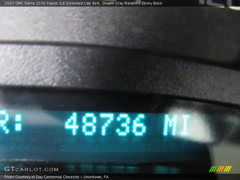 Stealth Gray Metallic / Ebony Black 2007 GMC Sierra 1500 Classic SLE Extended Cab 4x4