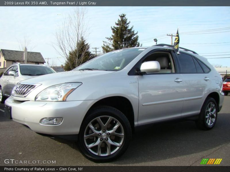 Tungsten Pearl / Light Gray 2009 Lexus RX 350 AWD