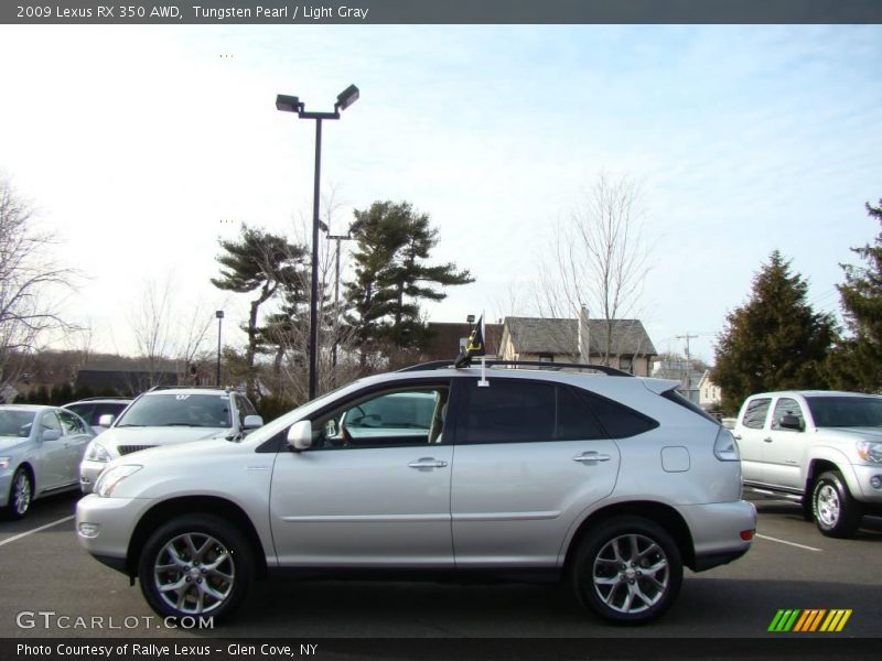 Tungsten Pearl / Light Gray 2009 Lexus RX 350 AWD