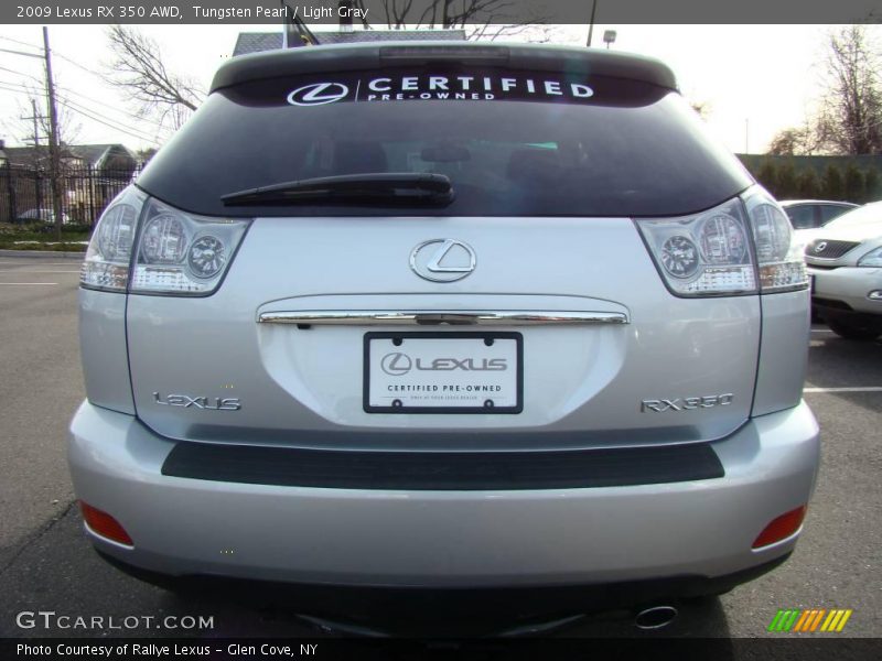 Tungsten Pearl / Light Gray 2009 Lexus RX 350 AWD