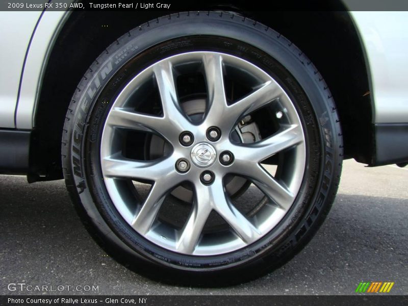 Tungsten Pearl / Light Gray 2009 Lexus RX 350 AWD