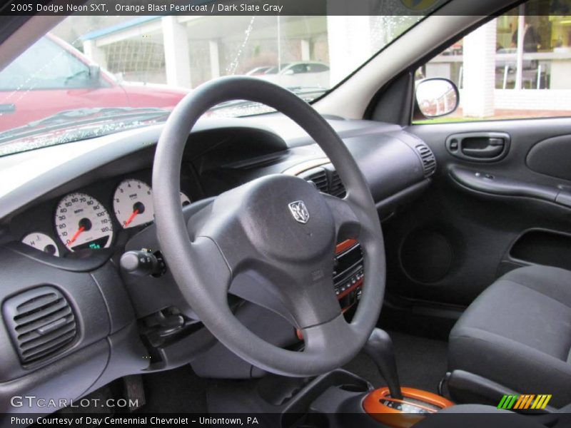 Orange Blast Pearlcoat / Dark Slate Gray 2005 Dodge Neon SXT