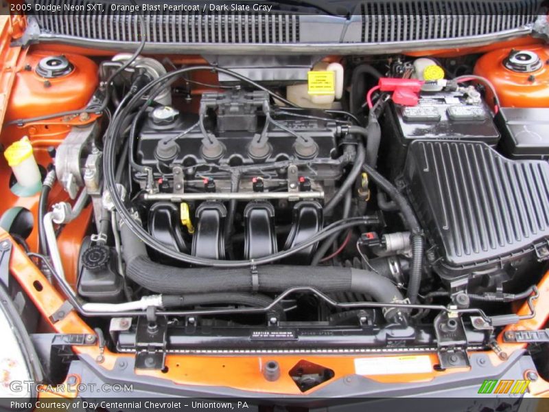 Orange Blast Pearlcoat / Dark Slate Gray 2005 Dodge Neon SXT