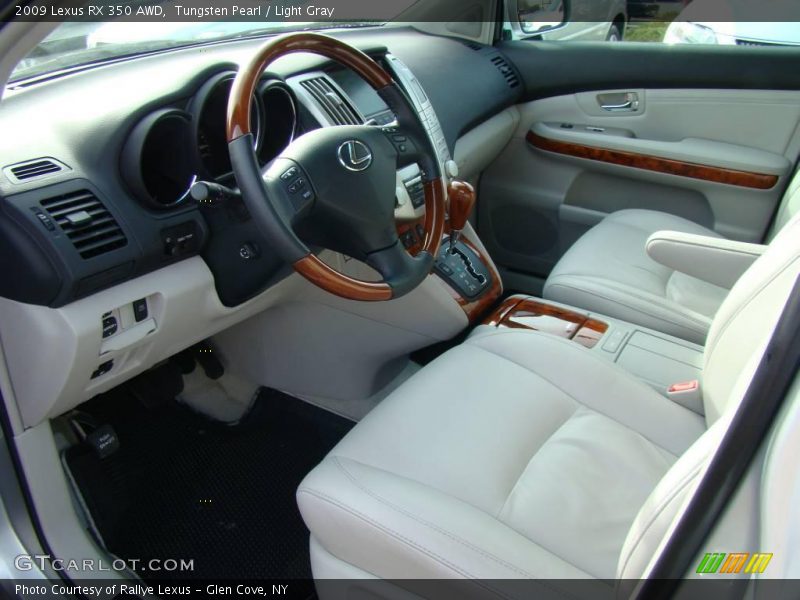 Tungsten Pearl / Light Gray 2009 Lexus RX 350 AWD