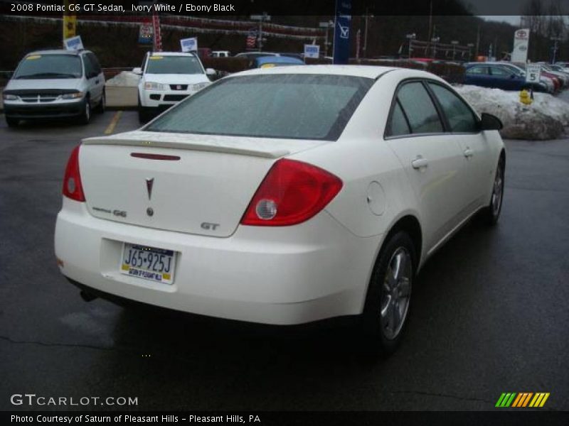 Ivory White / Ebony Black 2008 Pontiac G6 GT Sedan