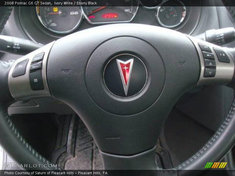 Ivory White / Ebony Black 2008 Pontiac G6 GT Sedan