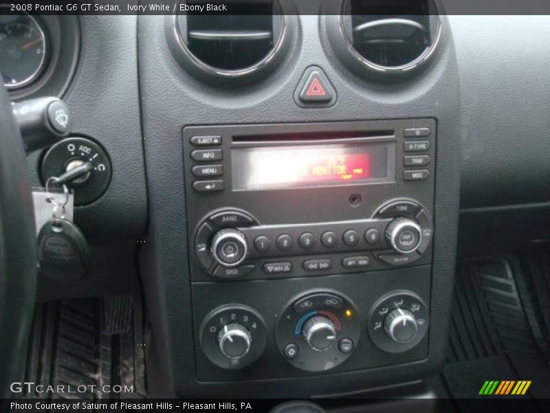 Ivory White / Ebony Black 2008 Pontiac G6 GT Sedan