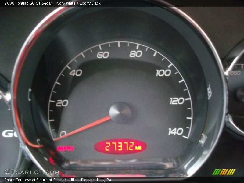 Ivory White / Ebony Black 2008 Pontiac G6 GT Sedan