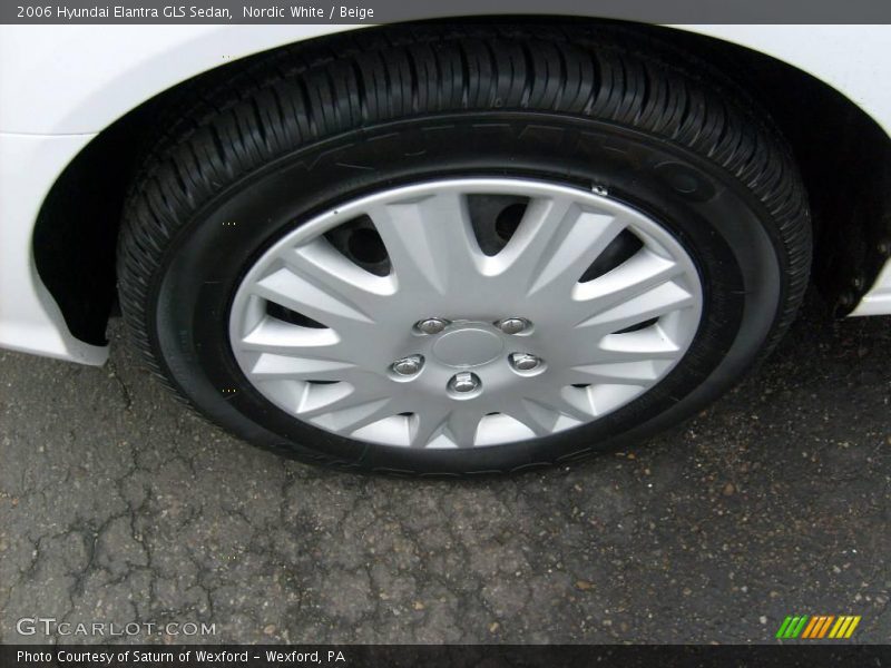 Nordic White / Beige 2006 Hyundai Elantra GLS Sedan