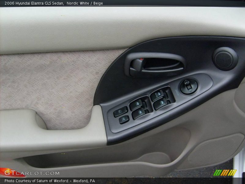 Nordic White / Beige 2006 Hyundai Elantra GLS Sedan