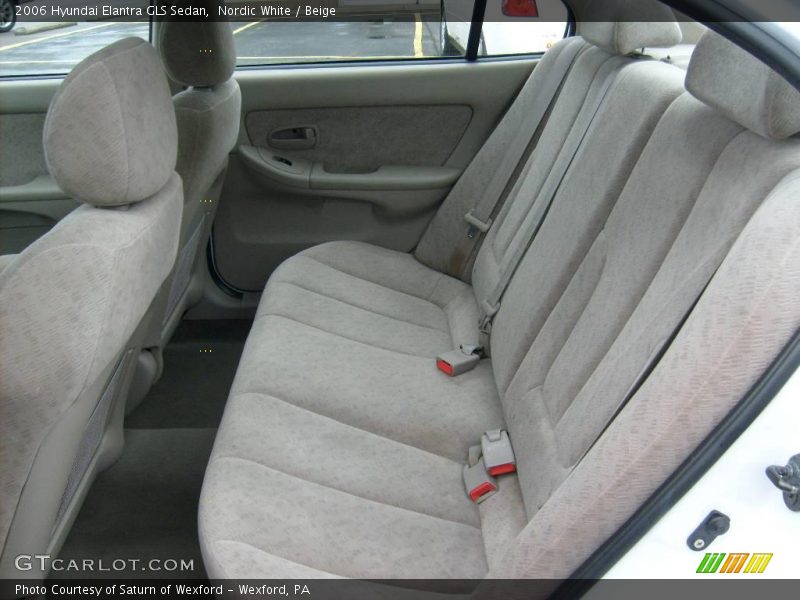 Nordic White / Beige 2006 Hyundai Elantra GLS Sedan