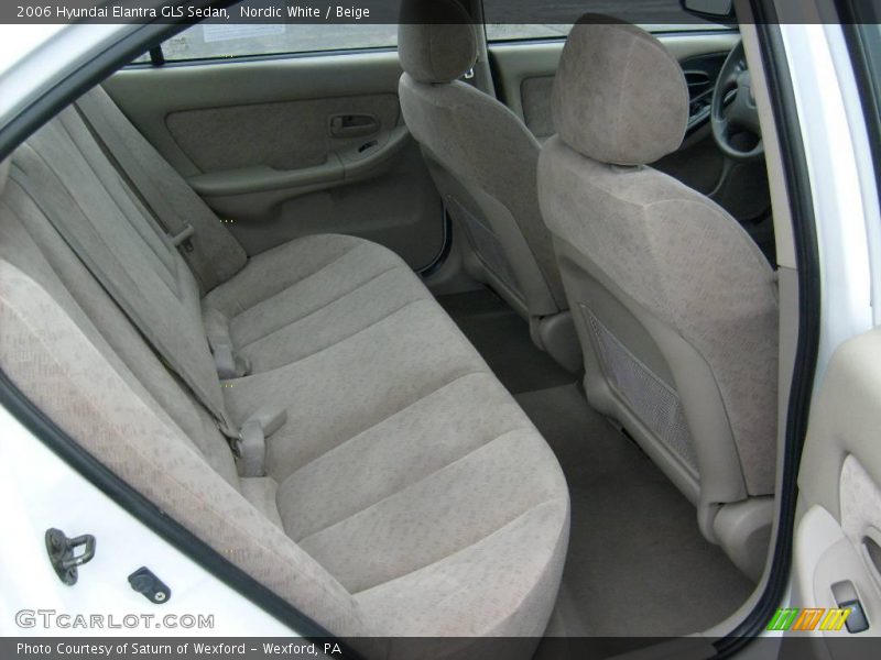 Nordic White / Beige 2006 Hyundai Elantra GLS Sedan